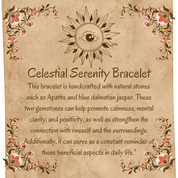 Celestial Serenity Bracelet, Apatite Bracelet, Apatite Bracelet, Energy Bracelet - Picture 4 of 5